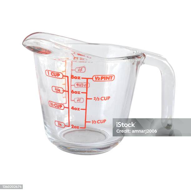 Pyrex Glass Measuring Cup Stock Photo - Download Image Now