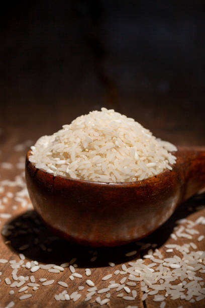 istock The rice is on the wooden table 1360204234