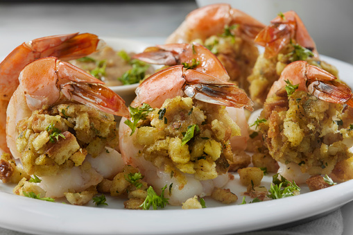 Shrimp Appetizer Stuffed with Stuffing