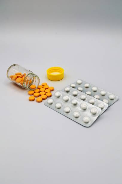 A large amount of white-back medicine medical image stock photo