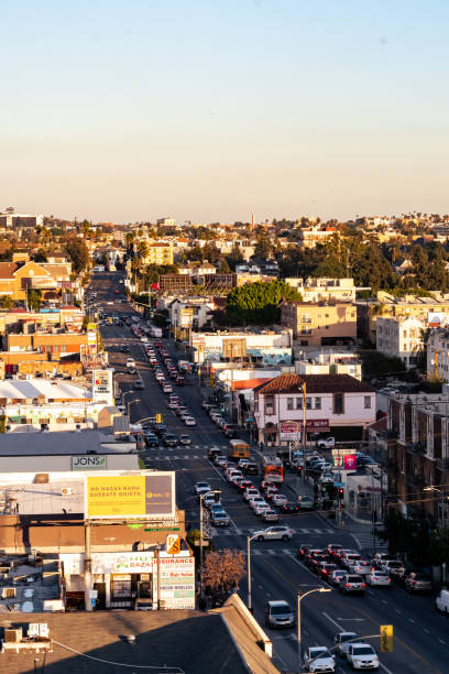 istock Traffic on Mariposa Ave in downtown Los Angeles 1360214640