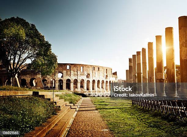 Colosseum In Rome Italy Stock Photo - Download Image Now - Amphitheater, Arch - Architectural Feature, Archaeology