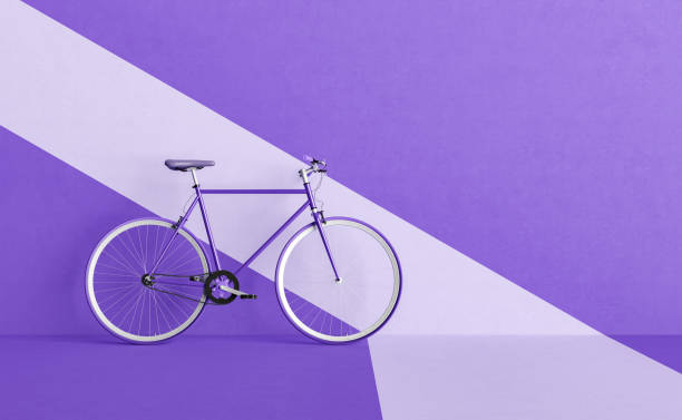 istock retro bike leaning against the wall 1360219847