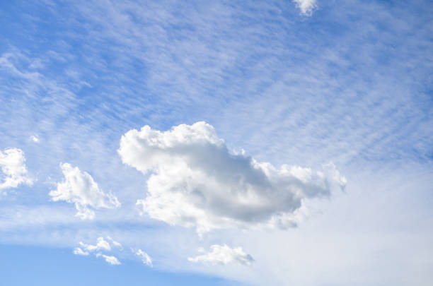 istock Beauty and cloud shapes in blue sky 1360220722