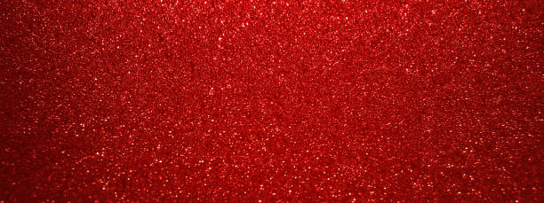 istock Shiny red glitter texture background. Festive banner 1360223294