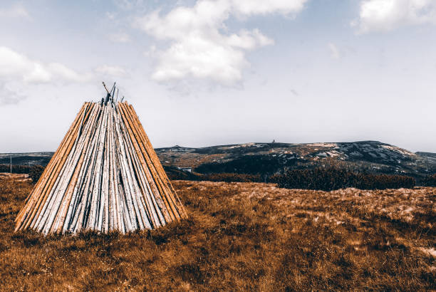 istock Mountain landscape in early spring, Giant Mountains, Poland 1360229202