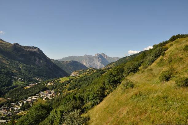 istock Valloire seen from the cable car 1360231390