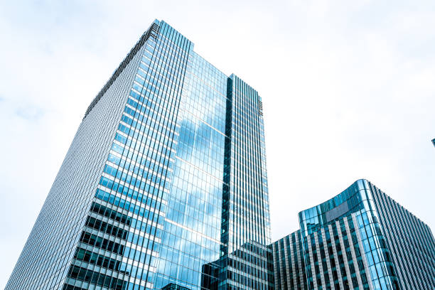 Modern office building detail, London