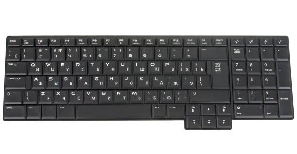 istock laptop keyboard, laptop spare part, on white background isolated 1360242331