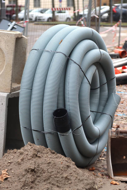 istock roll skein of flexible pipe for road pipelines pipelines 1360248832