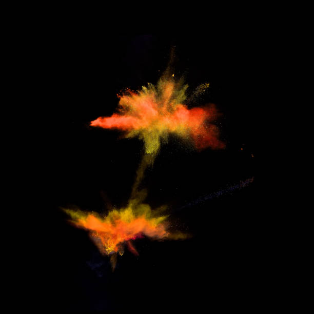 istock Dual Orange And Gold Explosions 1360249035