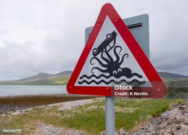 Humorous Scottish Road Sign Stock Photo - Download Image Now - Road Sign, Humor, Sign