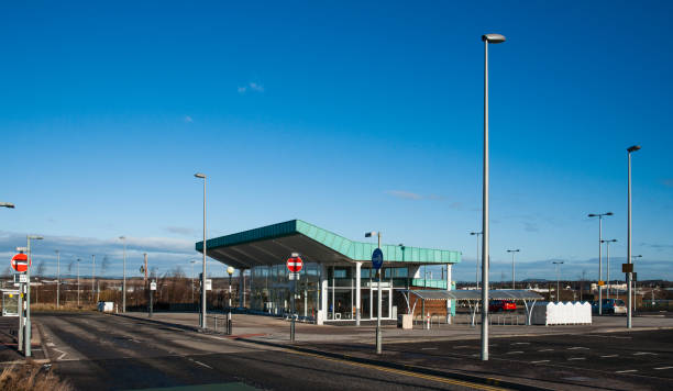 istock Bus station at Park and Ride Edinburgh 1360266575