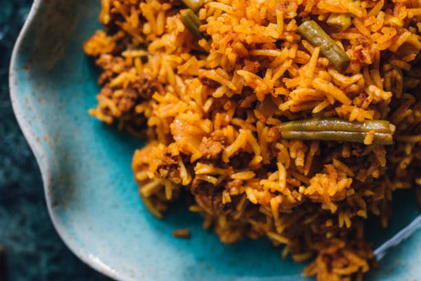istock Lubia polo Persian rice dish 1360266828