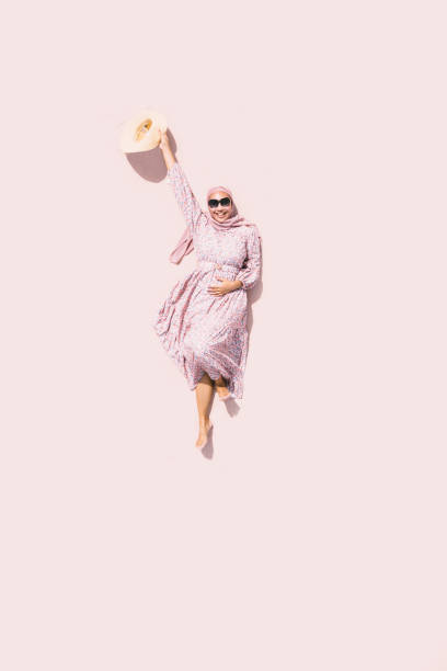 istock portrait muslim woman from high angle view 1360267041