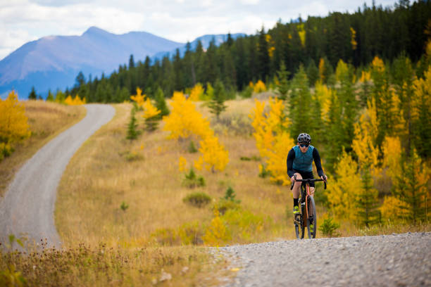 istock Gravel Road Bicycle Ride 1360267229