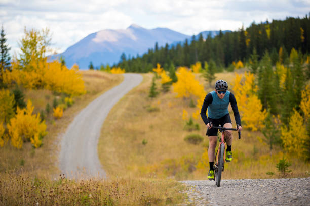 istock Canmore Gravel Road Bicycle Ride 1360267762