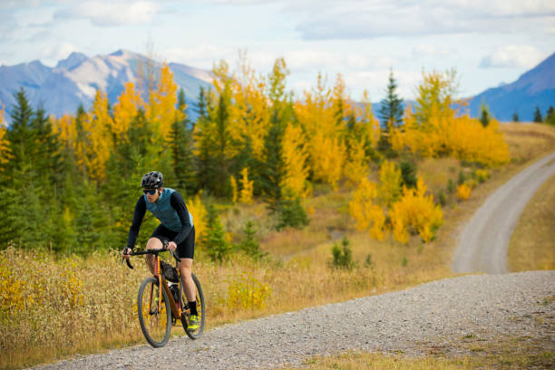 istock Alberta Gravel Road Bicycle Ride 1360268290