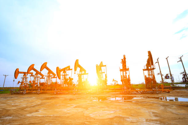 istock The oil pump, industrial equipment 1360272257