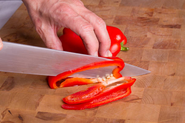 istock julienning a red Pepper 1360282697