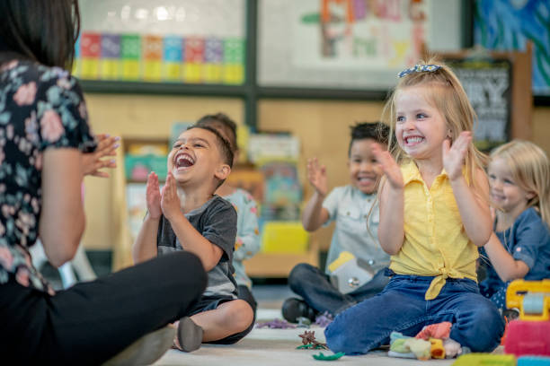 istock Group of Preschool Students in Class 1360291969