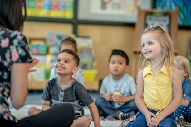 istock Group of Preschool Students in Class 1360291970
