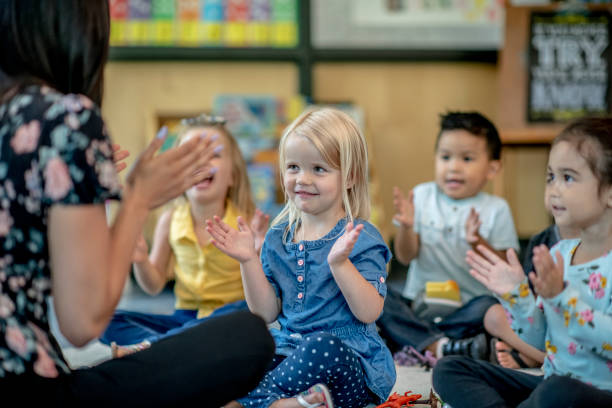 istock Group of Preschool Students in Class 1360291976