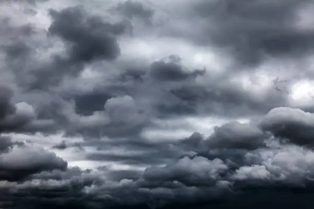 Dark and Dramatic Storm Clouds Area Background