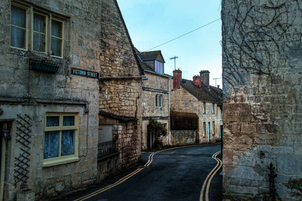 istock Houses and roads in Cotswold 1360304305