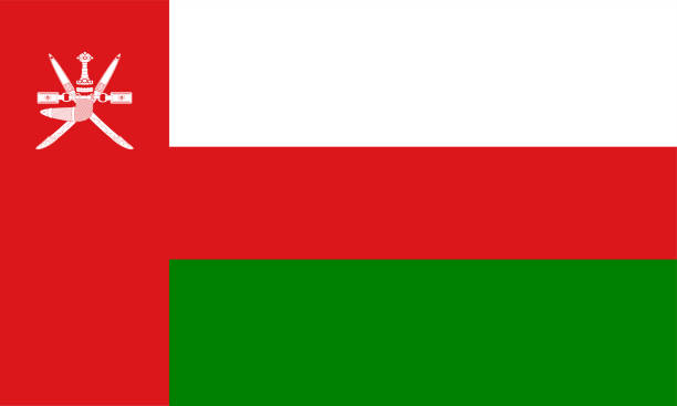 illustrations, cliparts, dessins animés et icônes de vecteur du drapeau national d’oman - oman flag national flag symbol