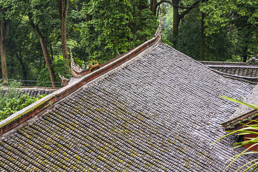 Roof tiles, Chinese old tile roof