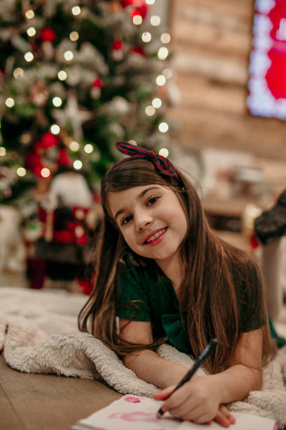 istock Writing letter to a Santa Claus 1360307721