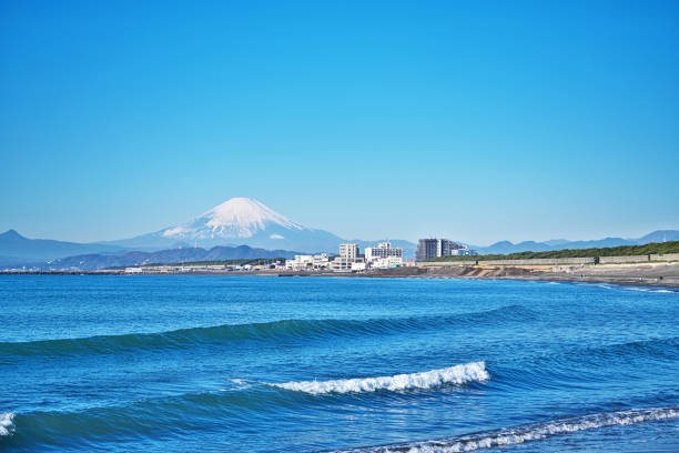 istock Mount Fuji to watch from Chigasaki 1360314291