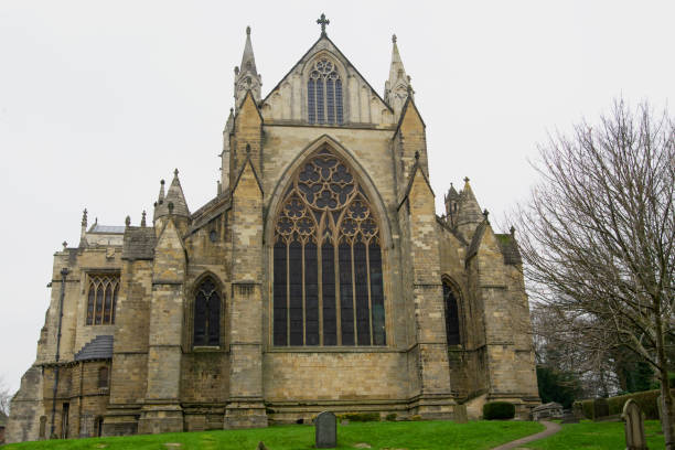 istock Winter view of Ripon Cathedral, from the grave yard. 1360320192