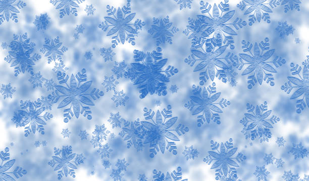 istock Digitally created abstract  Christmas snowflakes background 1360323313