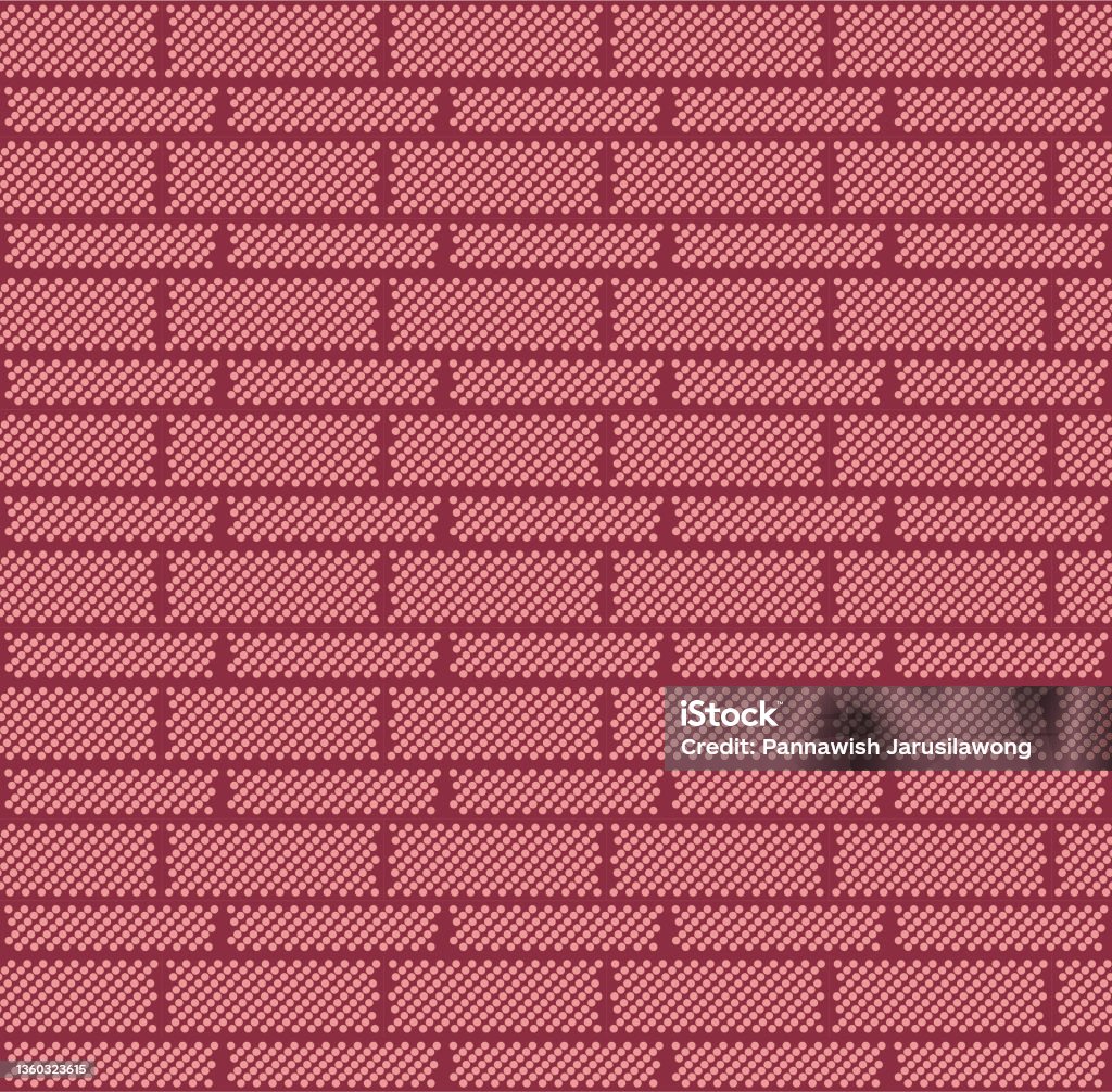 Interlocking Bricks Japanese Pattern Japanese Dot Brick Vector Seamless Pattern Stock Illustration ...
