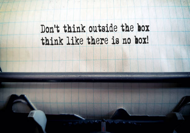istock Don't think outside the box think like there is no box! 1360325606