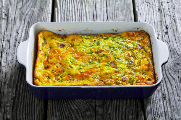 istock Oven Baked Denver Omelette in a baking dish 1360325795