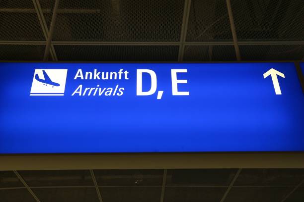 istock Arrivals sign - Frankfurt Airport 1360344968
