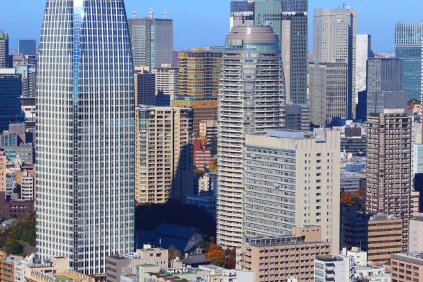 istock Tokyo cityscape with Minato and Atago 1360345031