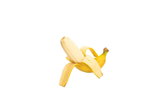 istock Half peeled ripe banana 1360345382