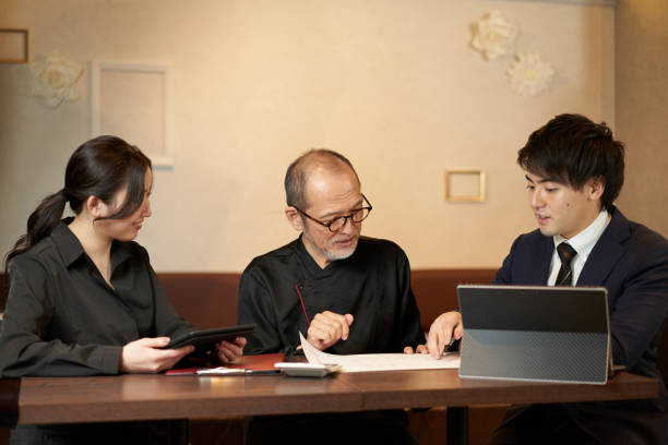 istock Business owners thinking about remodeling restaurants 1360346418