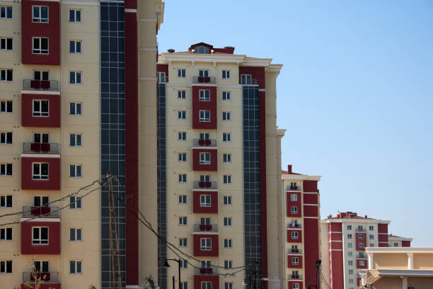 istock Tall residential apartment buildings 1360350891