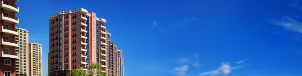 Cityscape of residential apartment buildings in Istanbul