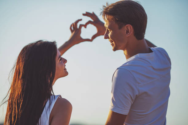 istock Loving couple on a date 1360352210