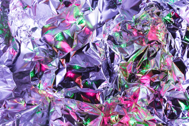 istock Abstract veri peri shiny foil background with copy space 1360362674