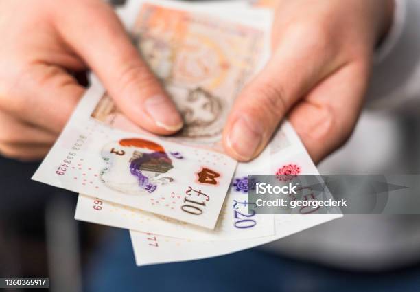 British Banknotes Stock Photo - Download Image Now - Currency, British Currency, Pound Symbol