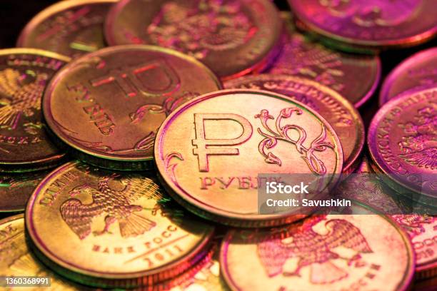 Russian Rubles Stock Photo - Download Image Now - Russian Rubles, Russia, Wealth