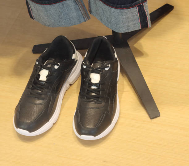 istock showcase with women's sneakers 1360373684