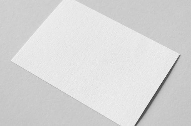 istock Textured A6 invitation card or flyer mockup, landscape orientation. 1360377292